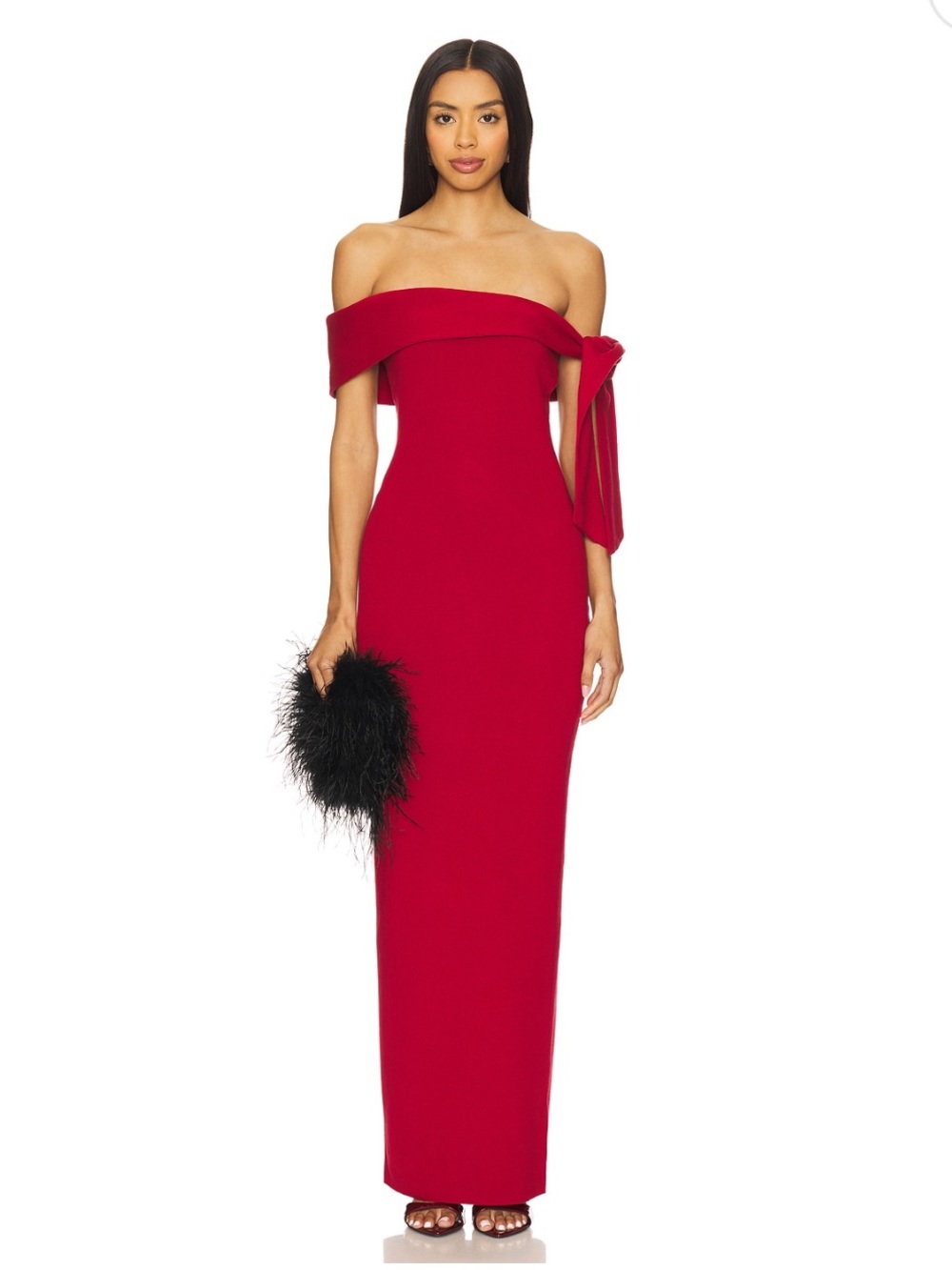 REVOLVE Jaymes Maxi Dress in Deep Red